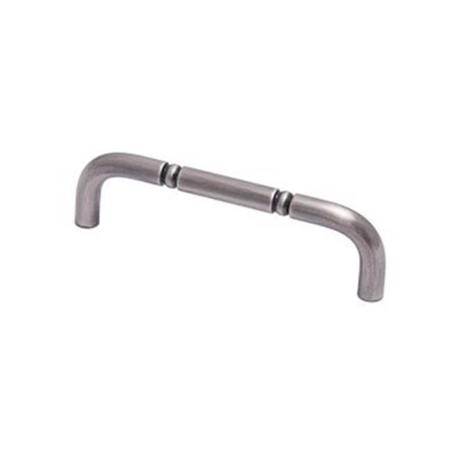 Colonial Bronze Cabinet, Appliance, Door and Shower Pull Hand Finished in Matte Satin Chrome
