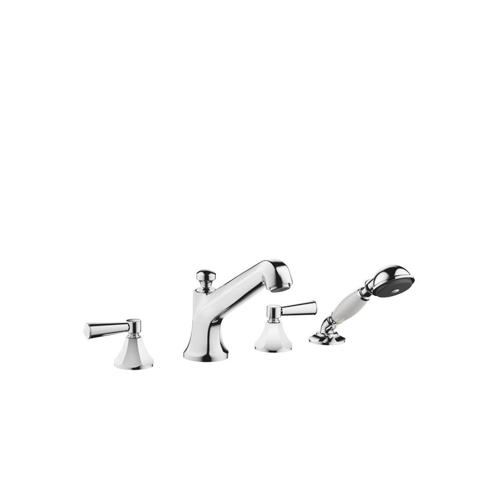 Dornbracht Madison Flair Deck-Mounted Tub Mixer, With Hand Shower Set For Deck-Mounted Tub Installation In Polished Chrome
