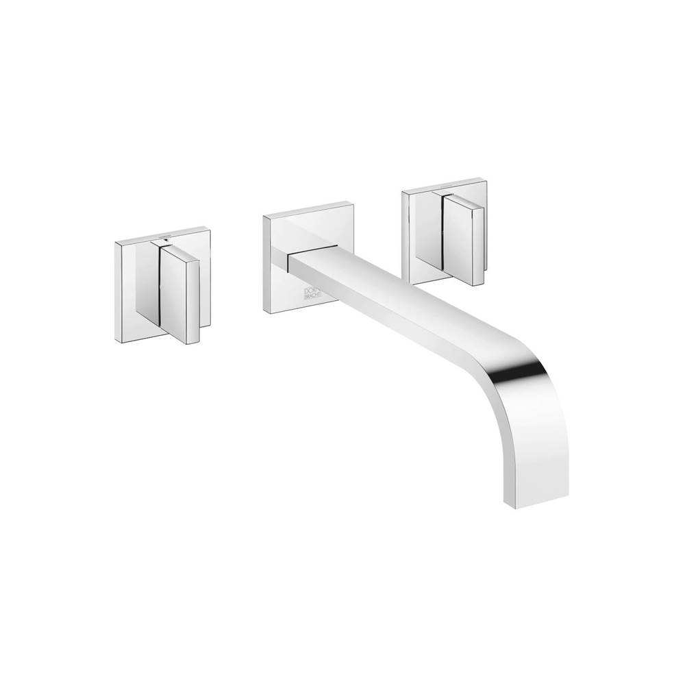 Dornbracht Wall-Mounted Three-Hole Lavatory Mixer Without Drain In Brushed Durabrass