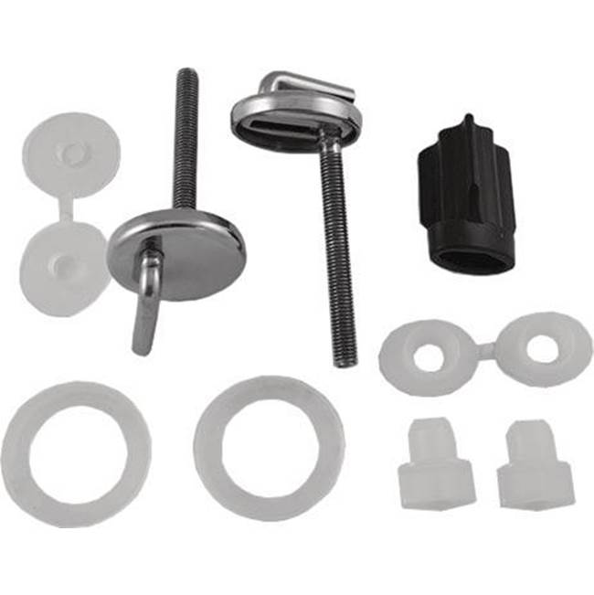 Duravit Hinge Set for Seat and Cover without Soft Closure, Stainless Steel