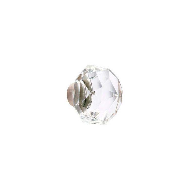 Emtek Dummy, Oval Rosette, Diamond Crystal Knob, US15A