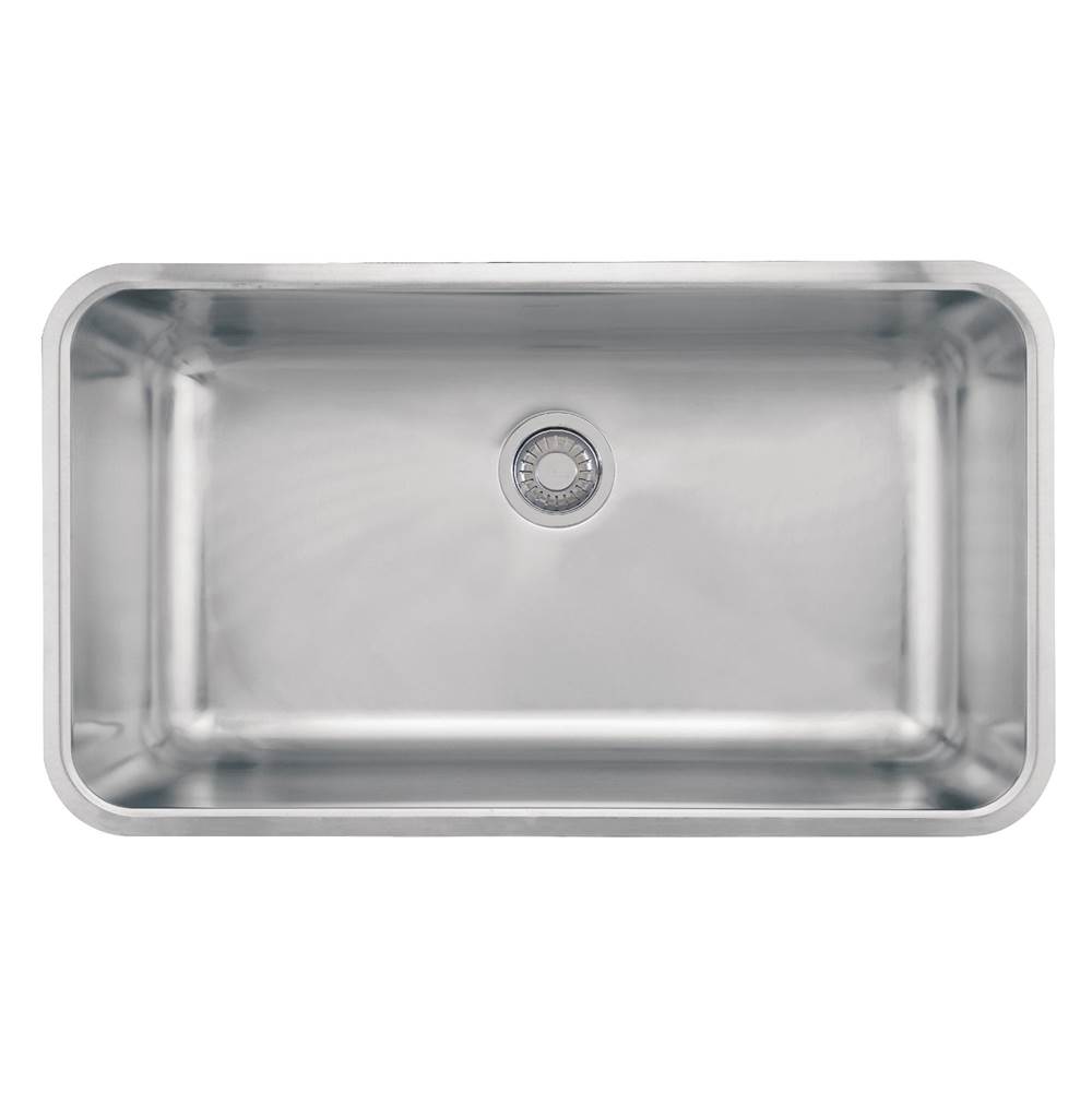 Franke Franke Grande 32.75-in. x 18.7-in. 18 Gauge Stainless Steel Undermount Single Bowl Kitchen Sink - GDX11031
