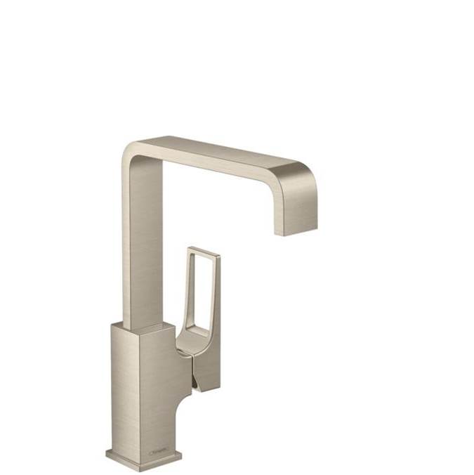 Hansgrohe Metropol Single-Hole Faucet 230 with Loop Handle and Swivel Spout, 1.2 GPM in Brushed Nickel