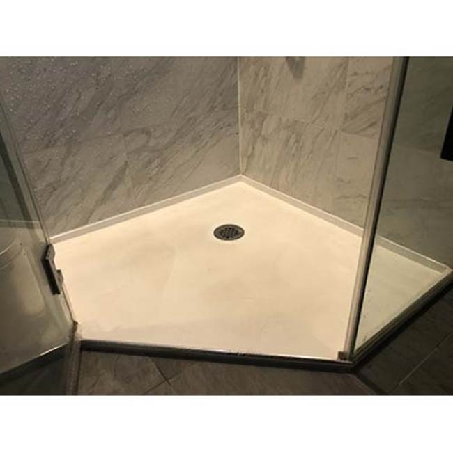Hydro Systems SHOWER PAN HYDROLUXE SS 6032 END DRAIN - RIGHT HAND - BONE