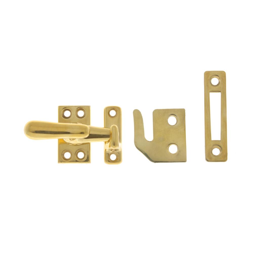 Idh Small Casement Fastener Polished Brass No Lacquer