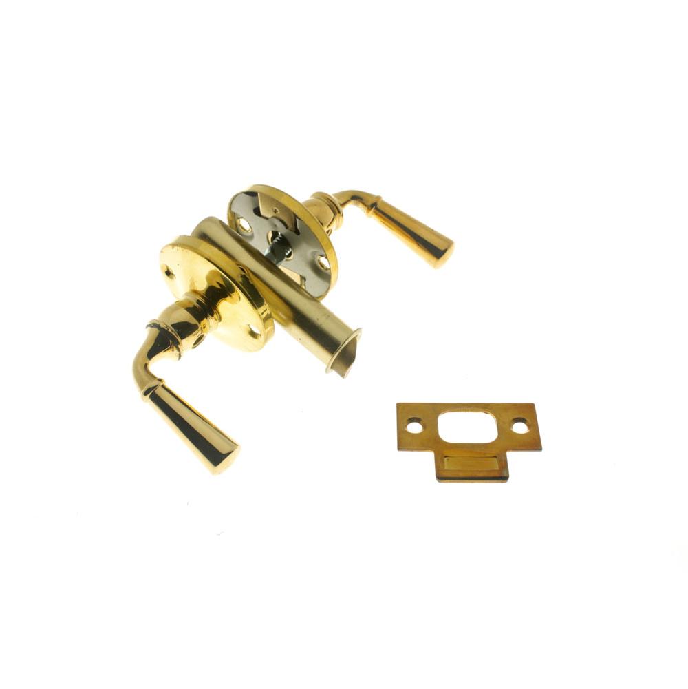Idh Storm Screen Door Latch (Dual Lever) Polished Brass No Lacquer