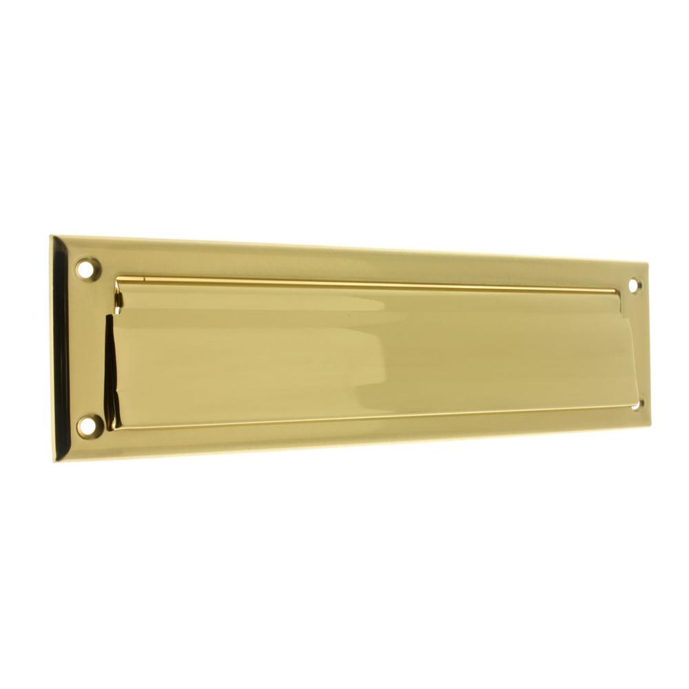 Idh Magazine Mail Plate Front Only Polished Brass