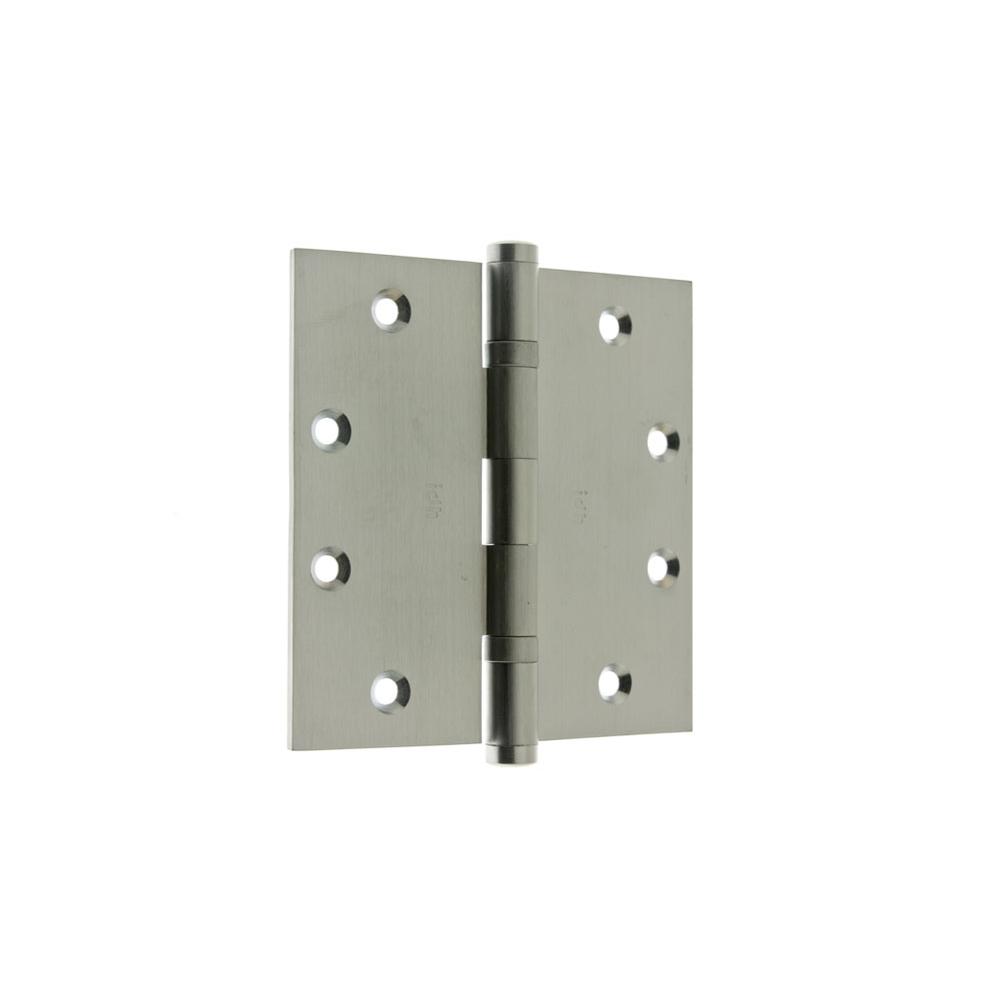 Idh 4-1/2'' X 4-1/2'' Solid Extruded Brass Ball Bearing Hinge (Pair) Satin Chrome-J
