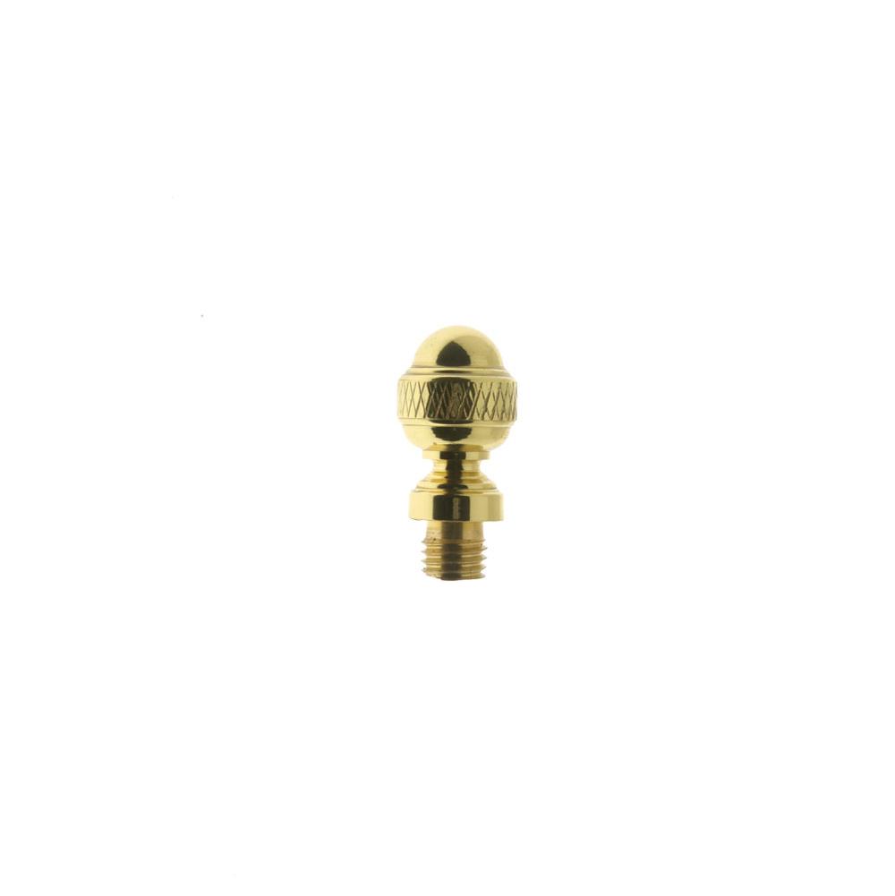 Idh Acorn Finial For Door Hinge (Each) Polished Brass-J