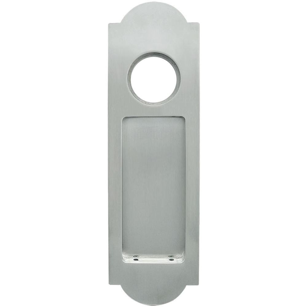 INOX PD Series Pocket Door Pull 3103 Entry w/Cyl Hole US26D