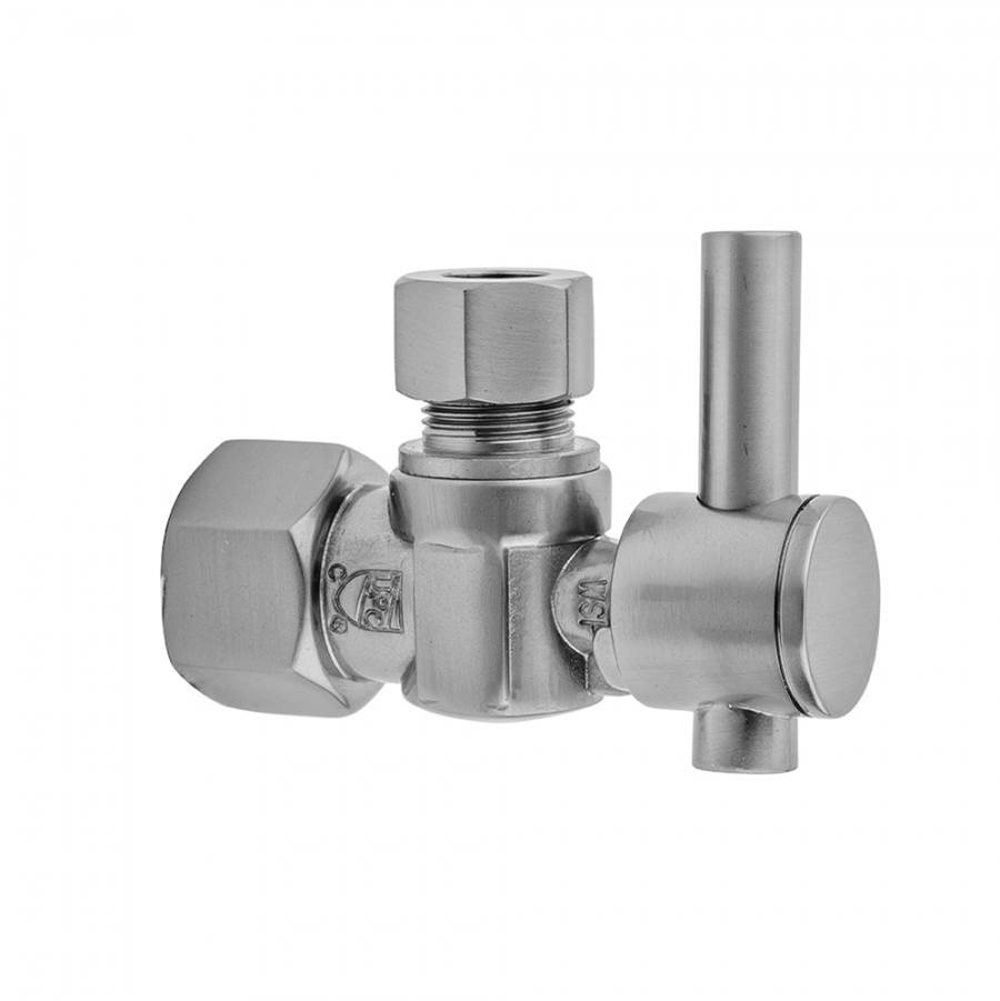 Jaclo Quarter Turn Angle Pattern 3/8'' IPS x 3/8'' O.D. Supply Valve with Contempo Lever Handle