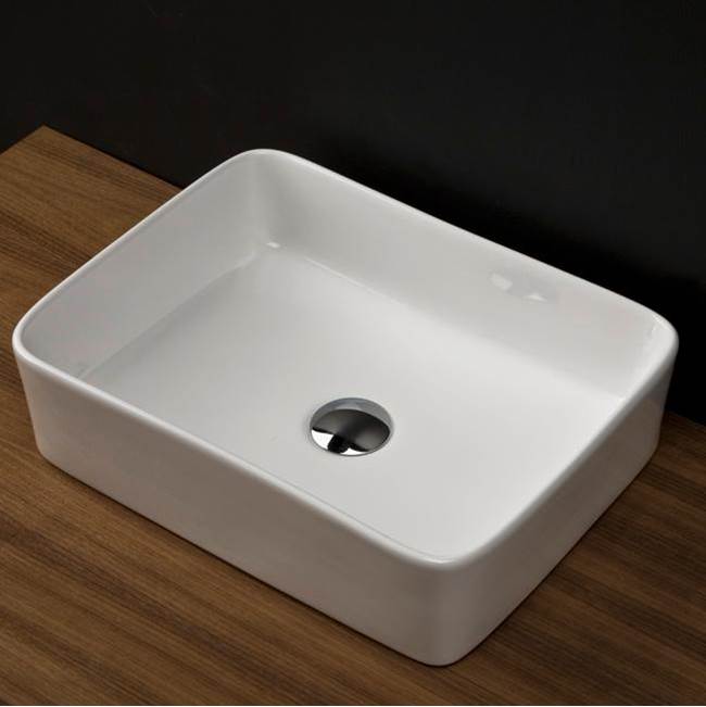 Lacava Vessel porcelain Bathroom Sink w/o overflow,  Glazed exterior.19 1/8''W, 14 7/8 ''D, 5''H