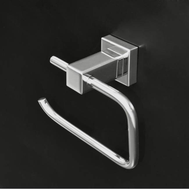 Lacava Wall-mount 6 1/8''W toilet paper holder made of chrome plated brass.