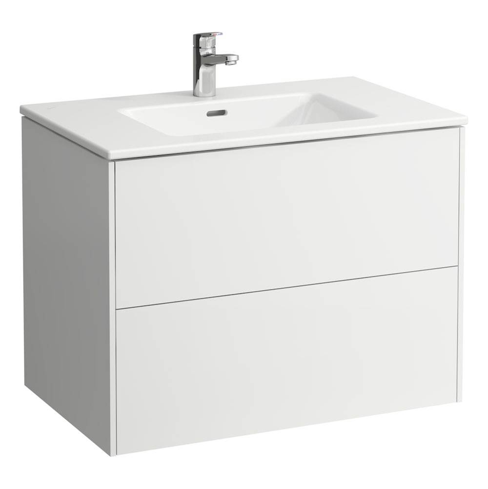 Laufen Combipack 800 mm, washbasin ''slim'' with vanity unit ''Base'' with 2 drawers, incl. drawer organizer, wall mounted