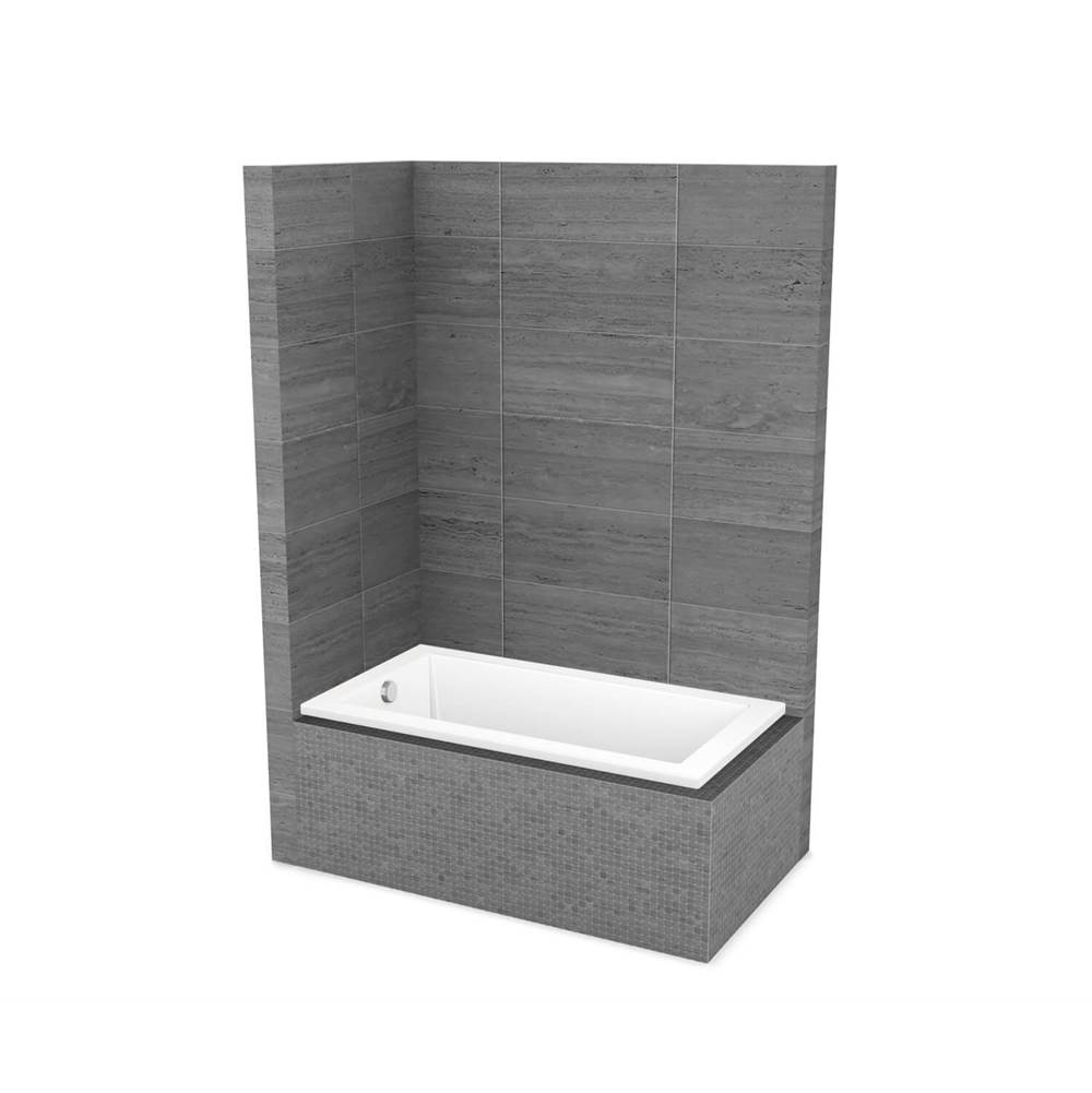 Maax ModulR 6032 IF (Without Armrests) Acrylic Corner Left Left-Hand Drain Bathtub in White