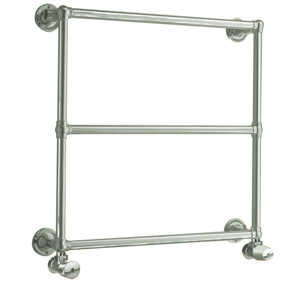 Myson B34/1 Nickel Hydronic 29''H x 28''W  Valves not incl. ''Special Order Item''..This towel warmer is N...