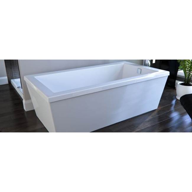 Neptune Freestanding AMETYS Bathtub 36x66 AFR with armrests, Mass-Air/Activ-Air, Biscuit