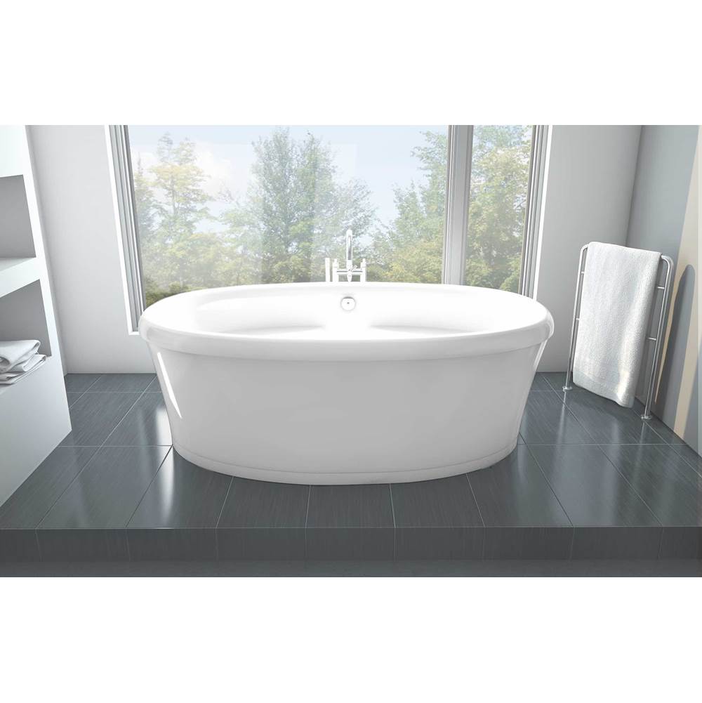 Oceania Baths Legende Freestanding 71 x 41,5, Soaking Bathtub, Glossy White