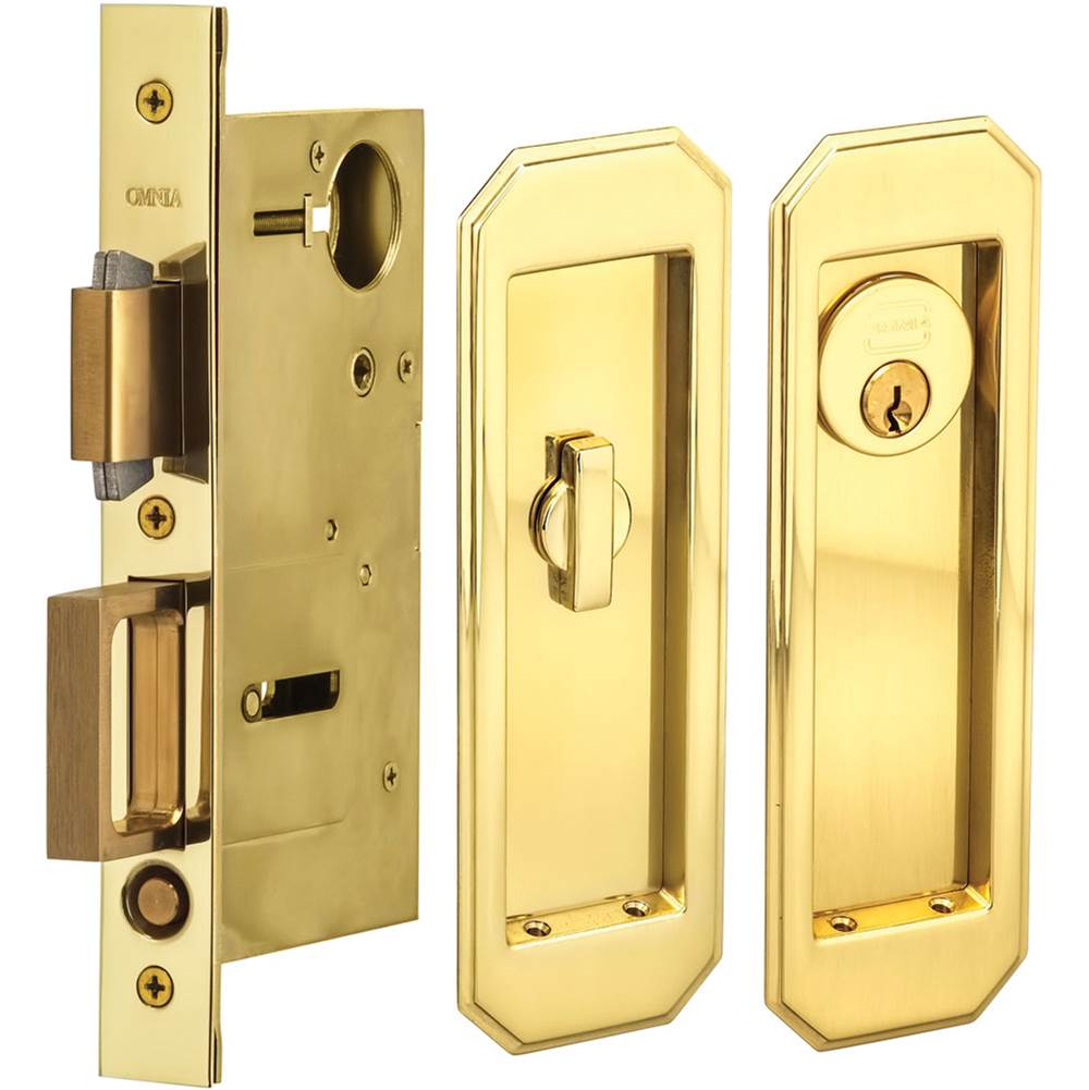 OMNIA Pocket Door Lockset ''A'' US3