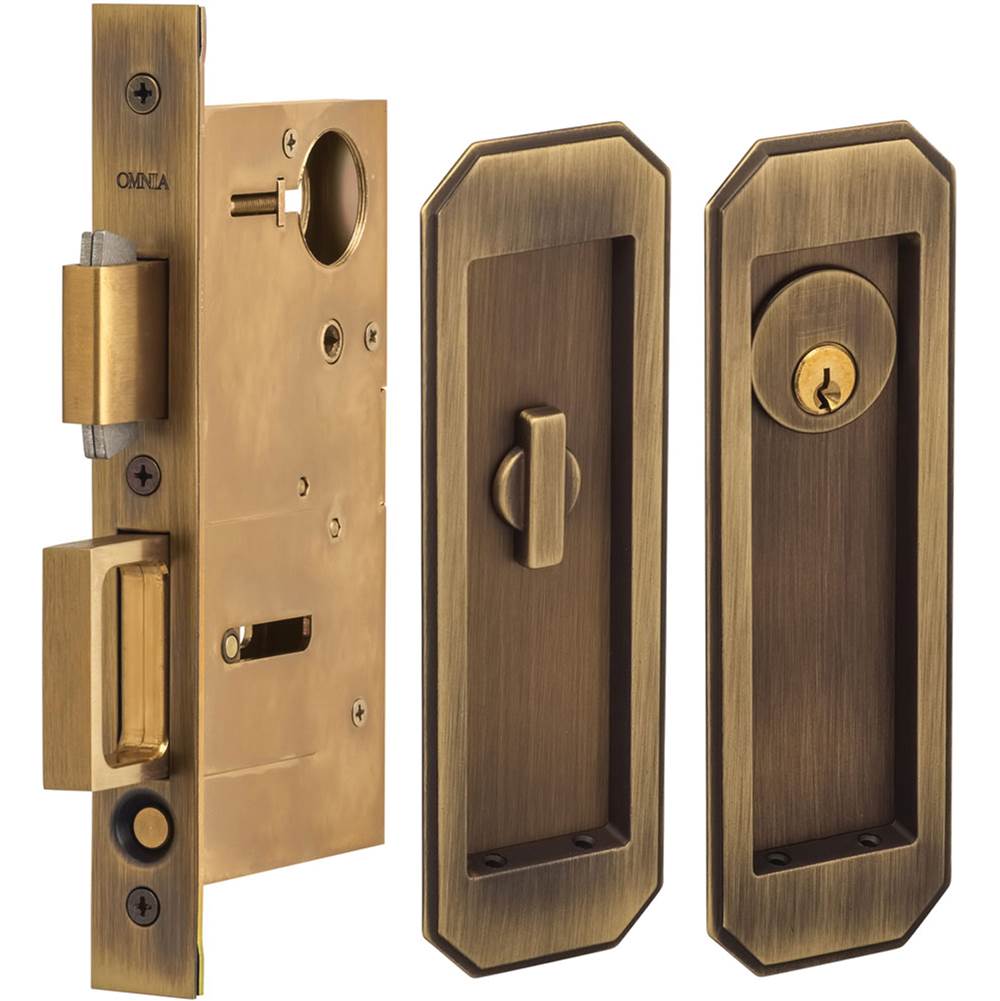 OMNIA Pocket Door Lockset ''A'' US5