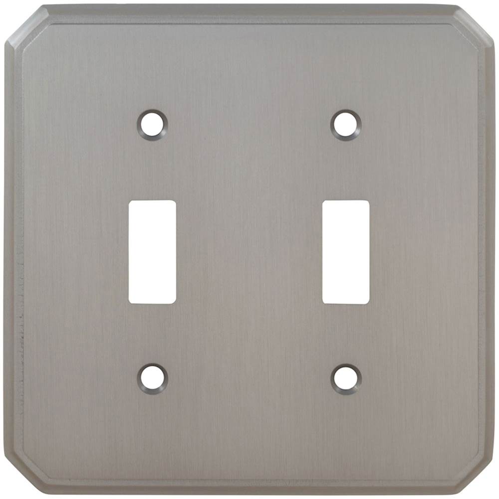 OMNIA Double Toggle Switchplate US26