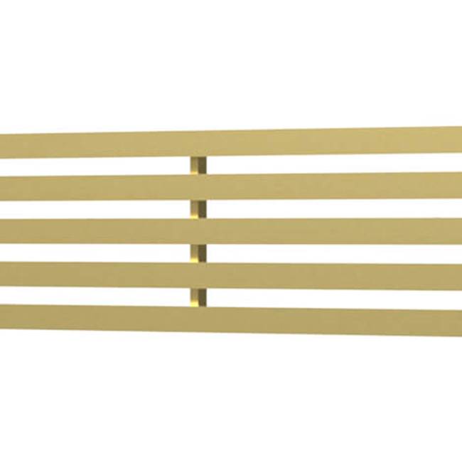 Quick Drain Drain Cover Lines 40In Brushed Gold