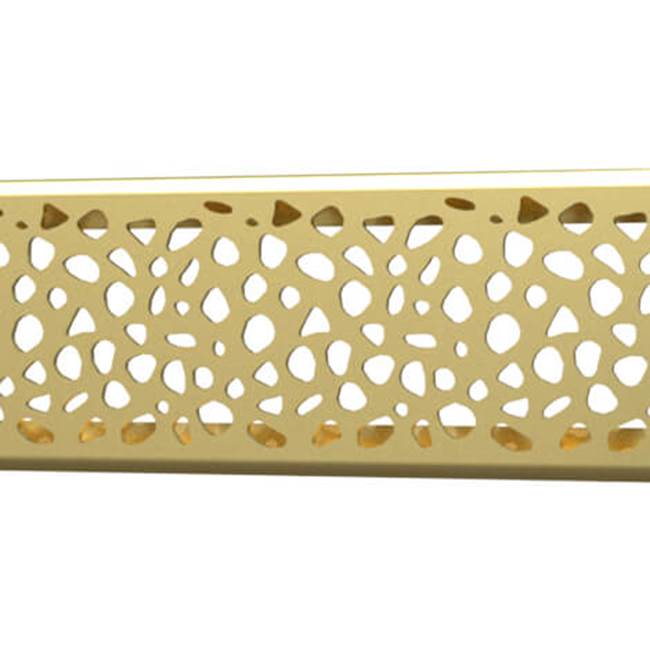 Quick Drain Drain Cover Stones 48In Brushed Gold