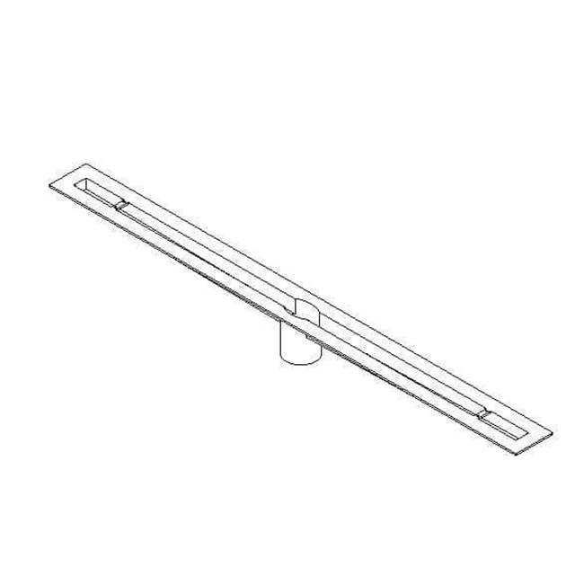 Quick Drain Proline Body 30 In Trough 35In Length Center Outlet Abs