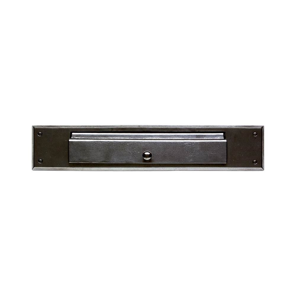 Rocky Mountain Hardware Home Accessory Mail Slot, with interior frame