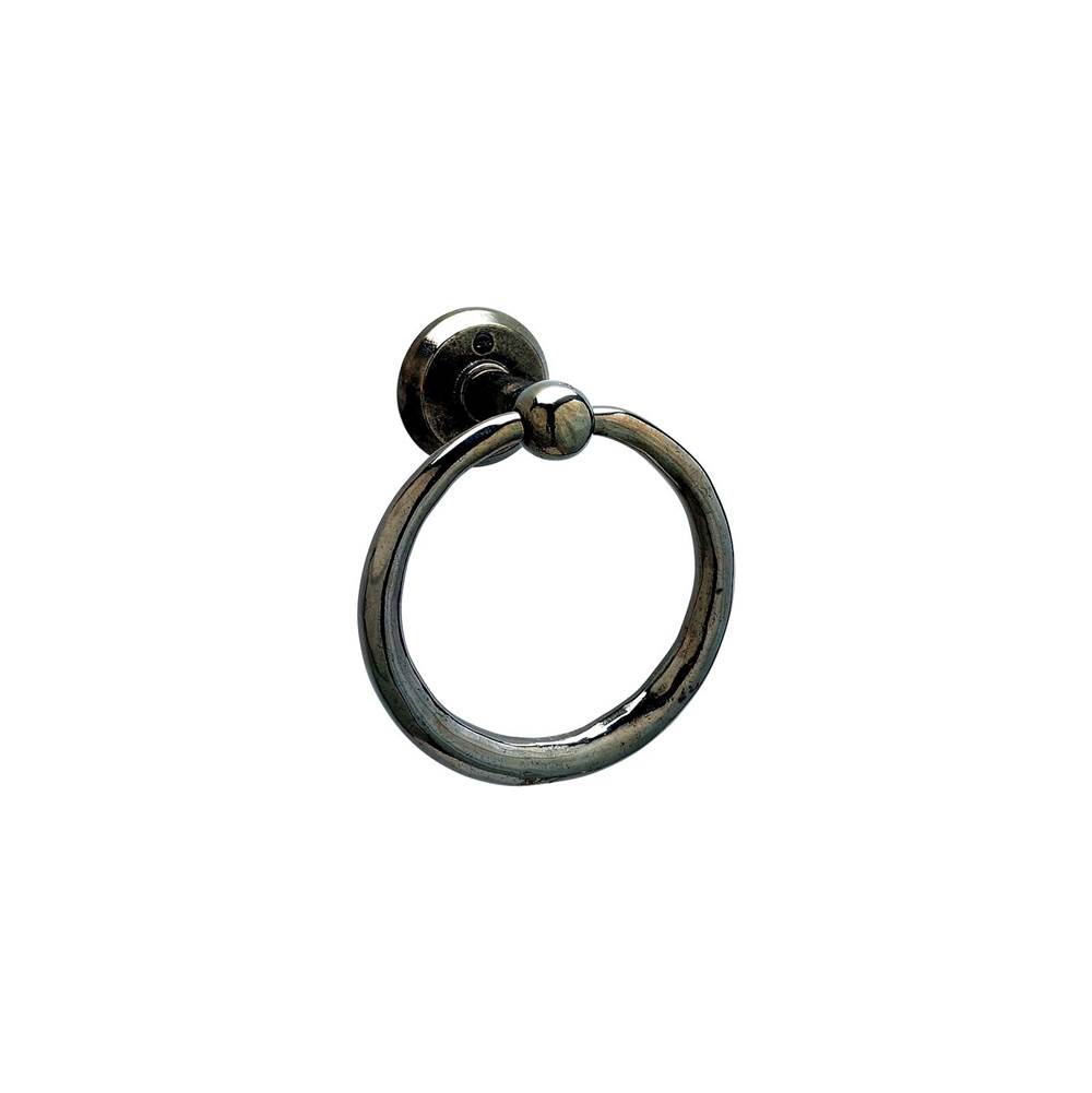 Rocky Mountain Hardware Curved Escutcheon Towel Ring, 6''