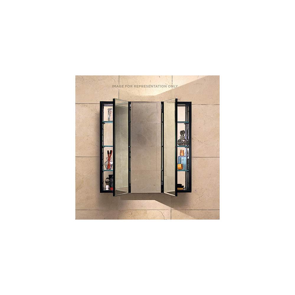 Robern PL Series Cabinet, 30'' x 30'' x 4'', Three Door, Bevel Edge, Classic Gray Interior, Non-Electric