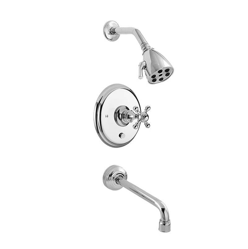 Sigma Pressure Balanced Deluxe Tub & Shower Set Trim (Includes Haf And Wall Tub Spout) Tremont X Polished Nickel Pvd .43