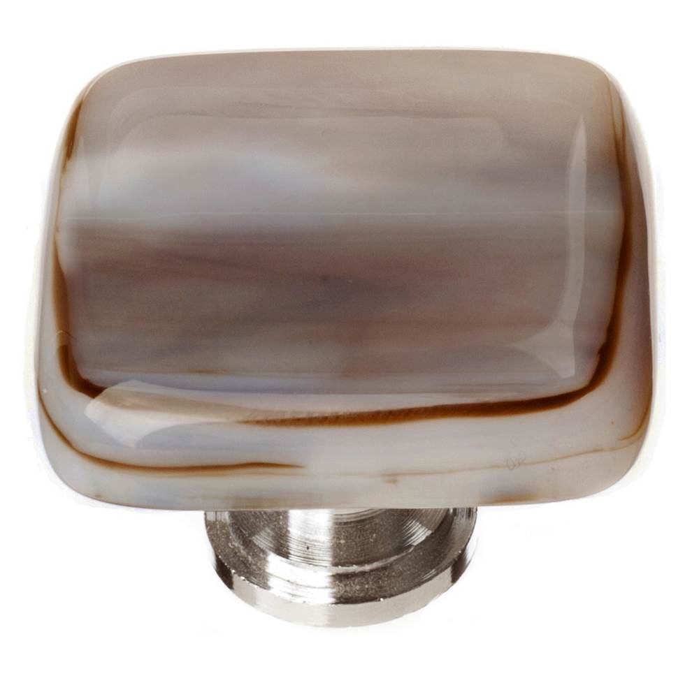 Sietto Cirrus White With Brown Knob With Oil Rubbed Bronze Base