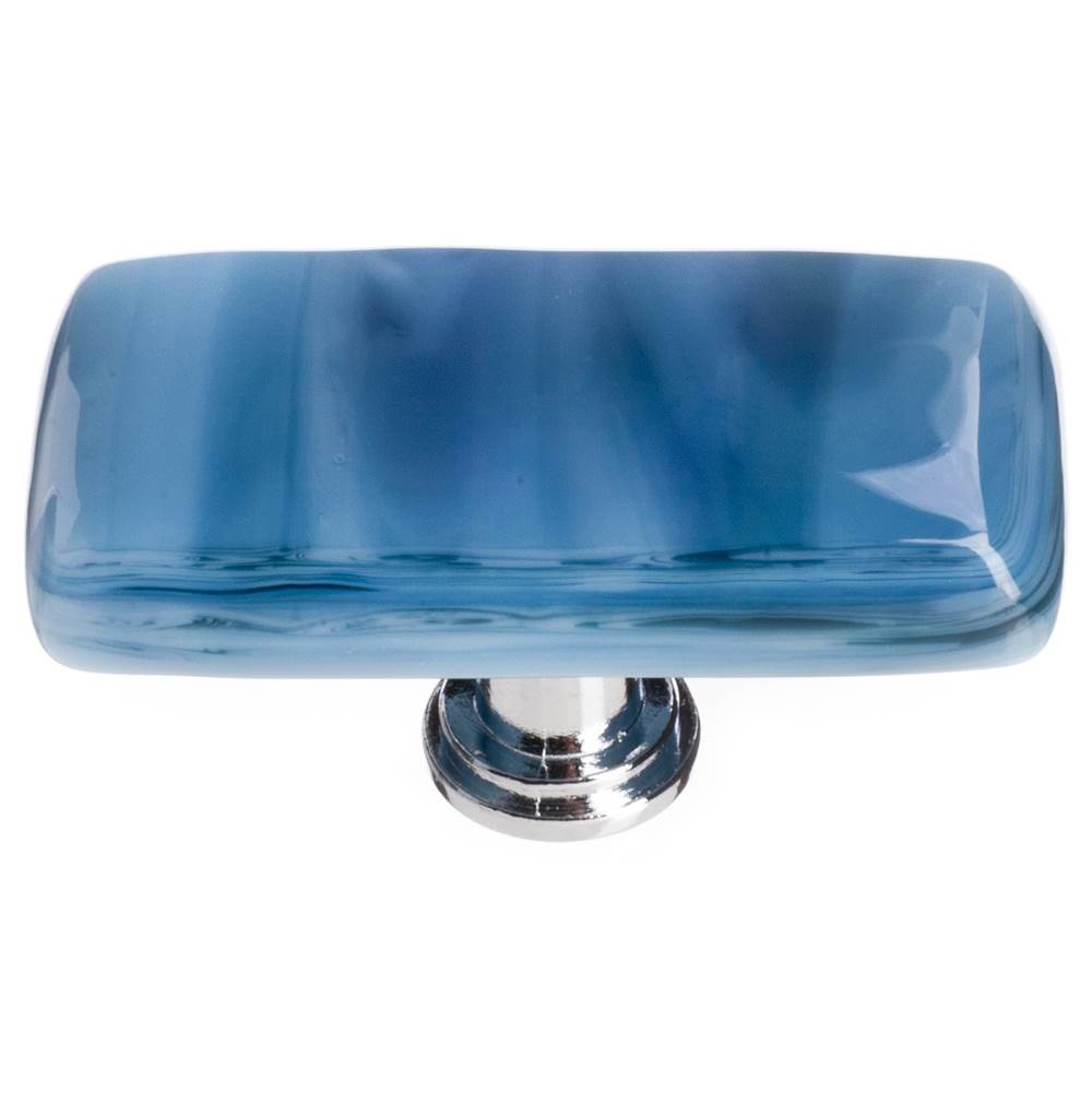Sietto Cirrus Marine Blue Long Knob With Oil Rubbed Bronze Base