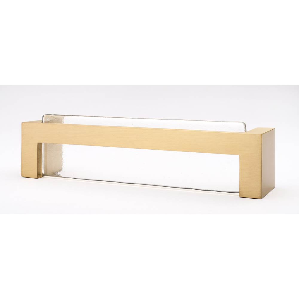 Sietto Skyline Clear Pull With Satin Brass Base