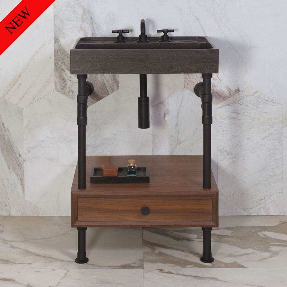 Stone Forest Elemental Drawer Vanity, 36'' W, With 6'' H Drawer