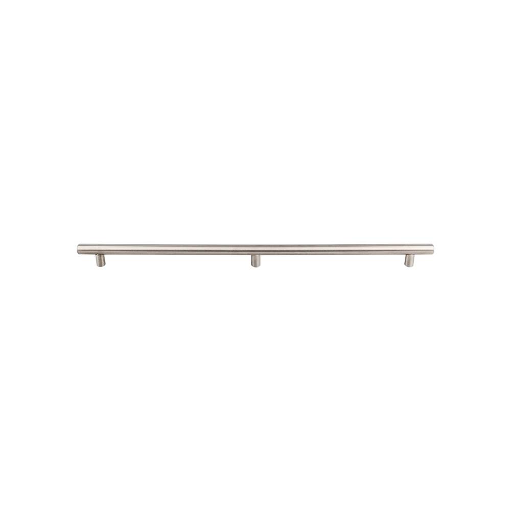 Top Knobs Hollow Bar Pull 3 posts - 2x15 3/8 inch (c-c) Brushed Stainless Steel