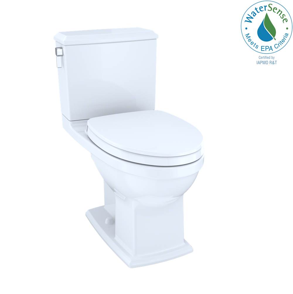 TOTO Toto Connelly Washlet+ Two-Piece Elongated Dual Flush 1.28 And 0.9 Gpf Universal Height Toilet With Cefiontect, Cotton White
