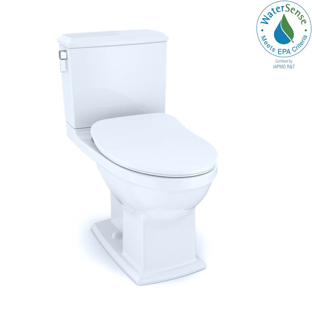 TOTO Toto® Connelly® Two-Piece Elongated Dual Flush 1.28 And 0.9 Gpf Toilet With Cefiontect®, Washlet®+ Ready, Cotton White