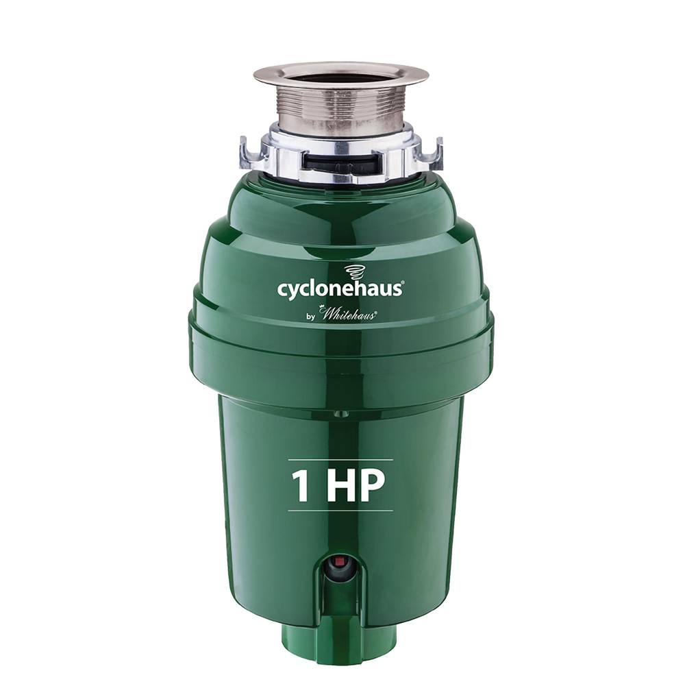 Whitehaus Collection cyclonehaus High Effciency Garbage Disposal with Solid  Flange and Quiet Operation