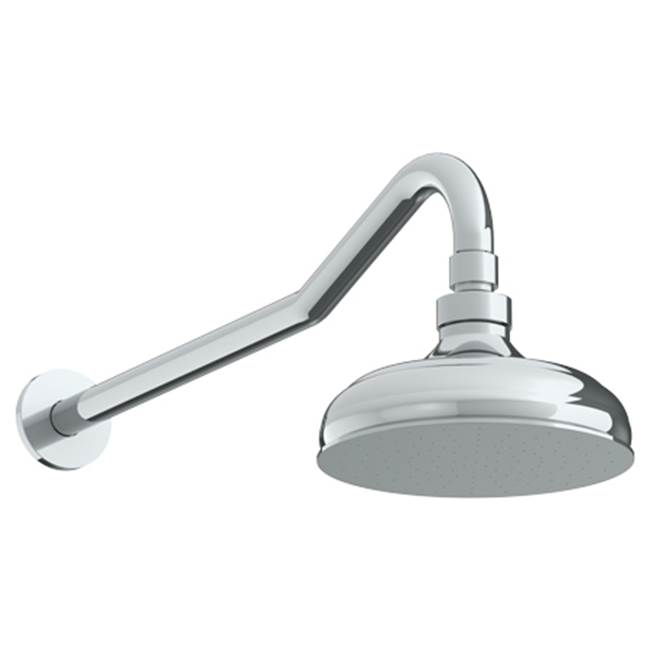 Watermark Wall Mounted Showerhead, 6''dia, with 14'' Arm and Flange