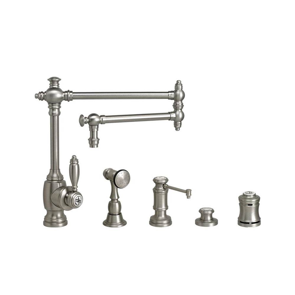 Waterstone Waterstone Towson Kitchen Faucet - 18'' Articulated Spout - 4pc. Suite