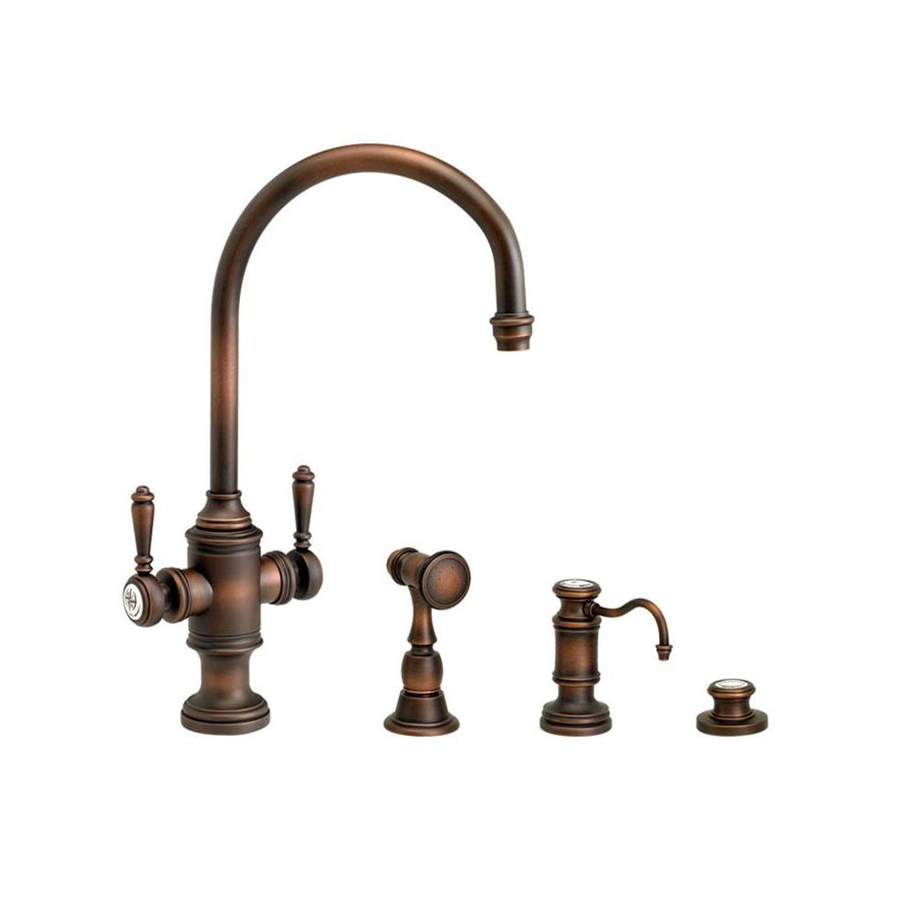 Waterstone Waterstone Hampton Two Handle Kitchen Faucet - 3pc. Suite